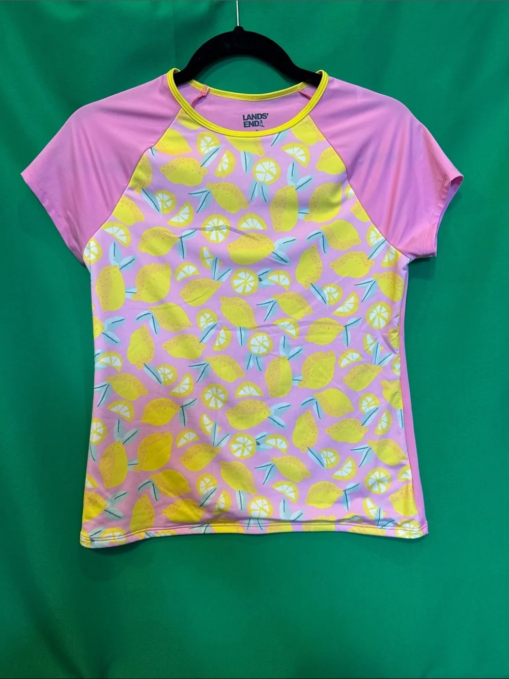 Lands End girls rash guard swim shirt